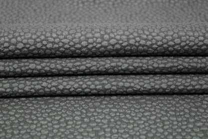 Tissu crêpe gaufré tacheté - gris souris - photo 2/4 | So Tissus