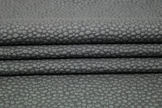 Tissu crêpe gaufré tacheté - gris souris - photo 2/4 | So Tissus