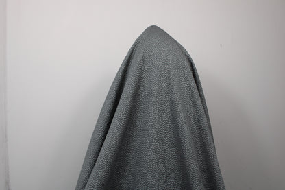 Tissu crêpe gaufré tacheté - gris souris - photo 3/4 | So Tissus
