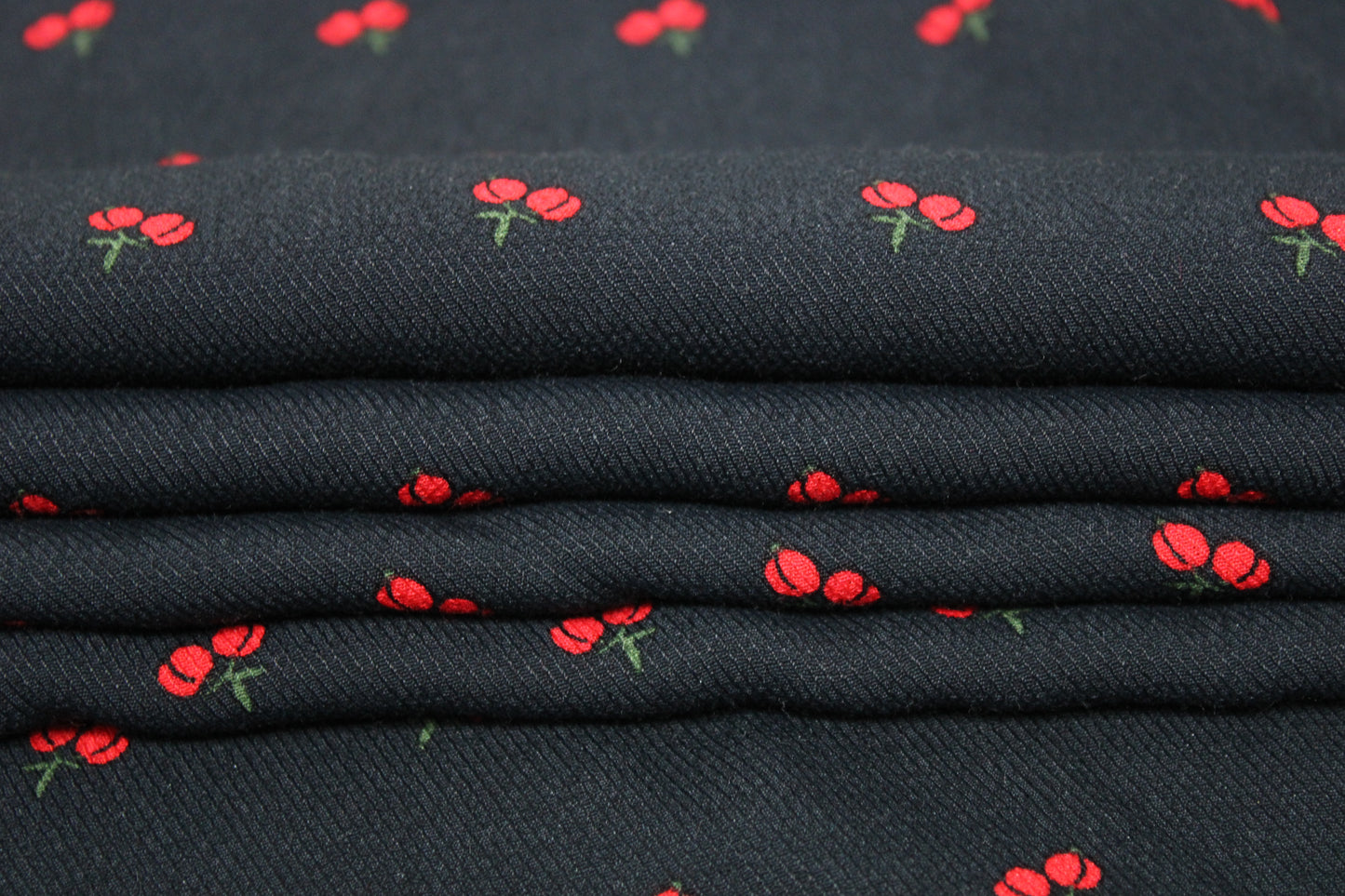 Tissu crêpe viscose - imprimé cerises - photo 3/5 | So Tissus