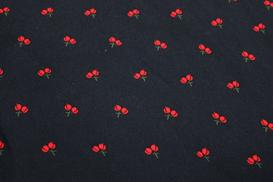 Tissu crêpe viscose - imprimé cerises - photo 2/5 | So Tissus