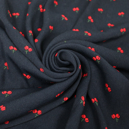 Tissu crêpe viscose - imprimé cerises - photo 1/5 | So Tissus