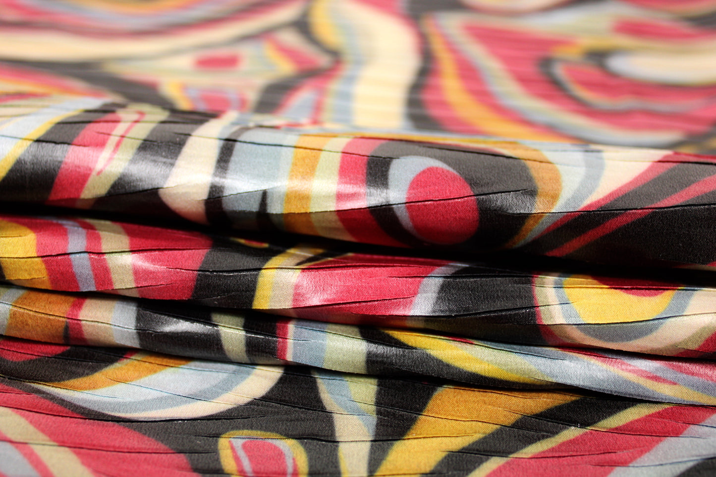 Tissu plissé - imprimé ethnique - multicolore - photo 2/5 | So Tissus