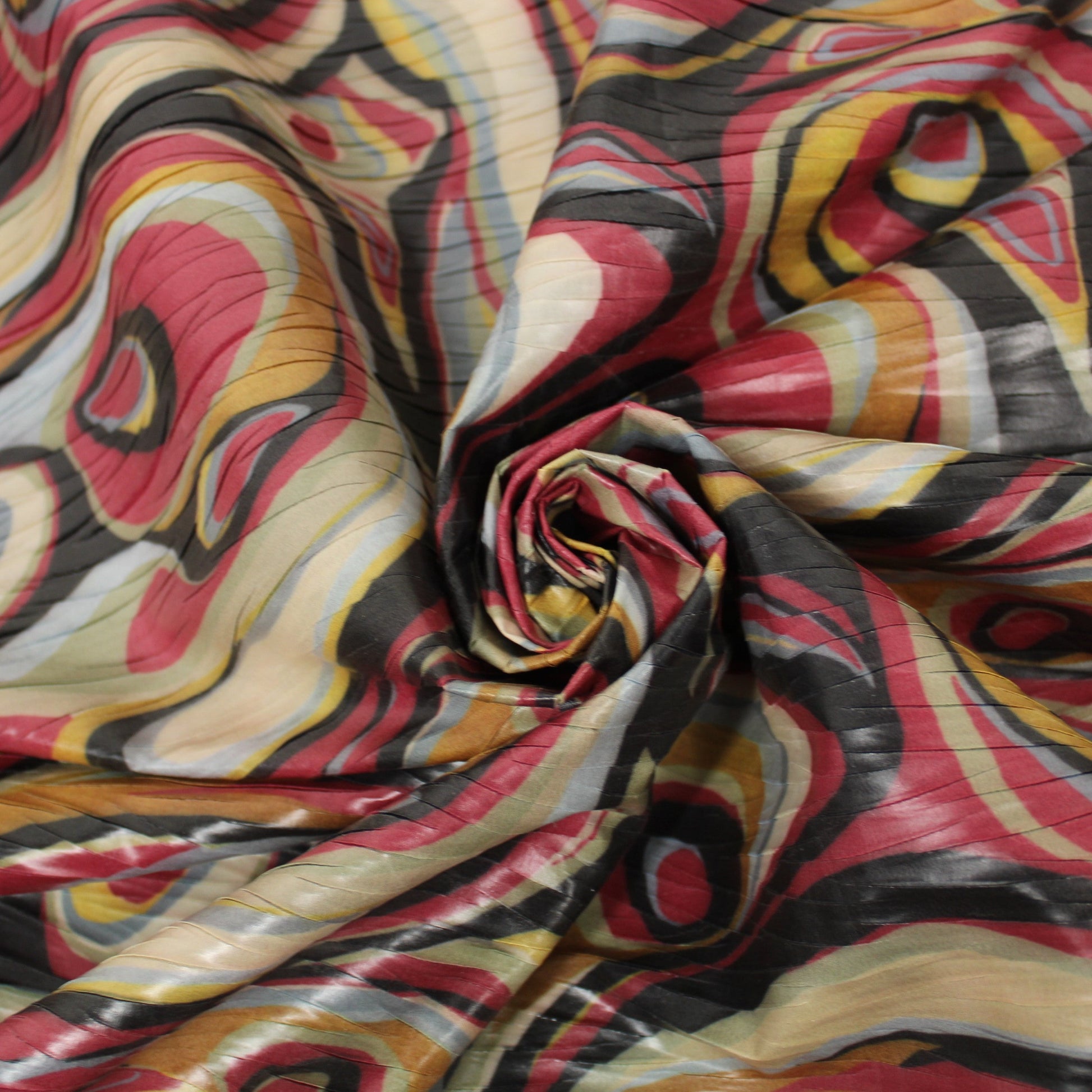 Tissu plissé - imprimé ethnique - multicolore - photo 1/5 | So Tissus