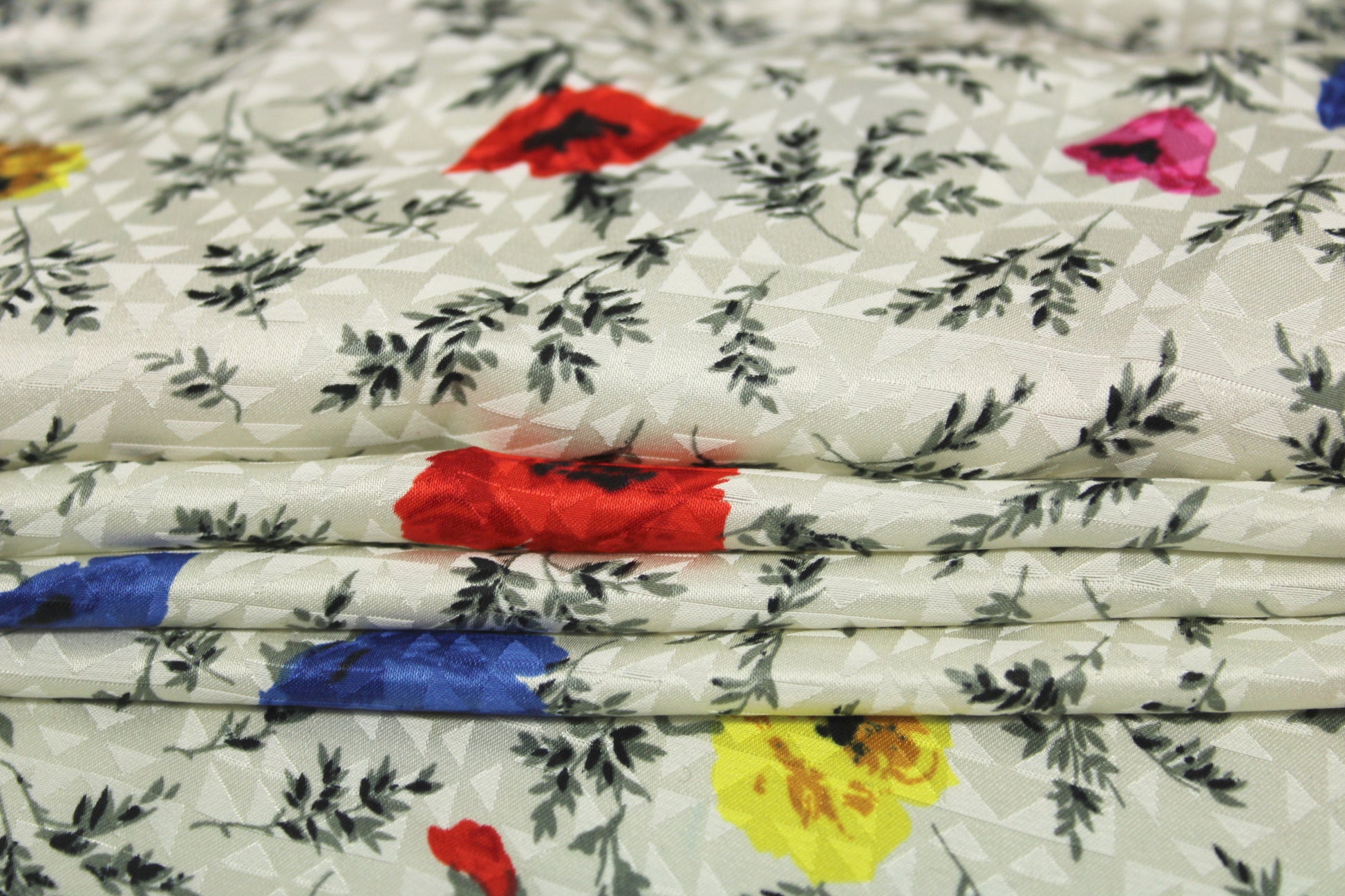 Tissu viscose - imprimé coquelicot - multicolore - photo 2/5 | So Tissus