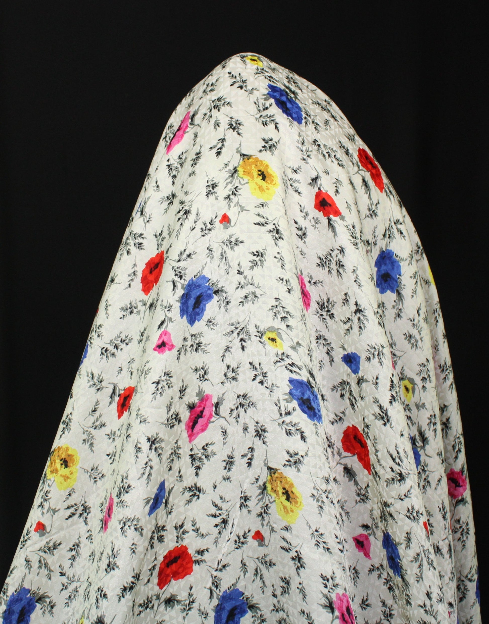 Tissu viscose - imprimé coquelicot - multicolore - photo 3/5 | So Tissus