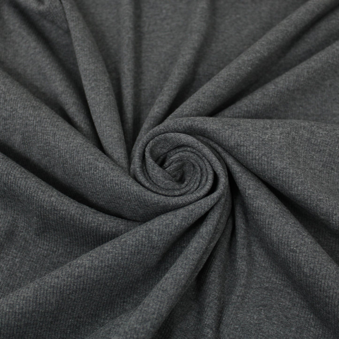 Tissu maille côtelé - gris anthracite - photo 1/3 | So Tissus
