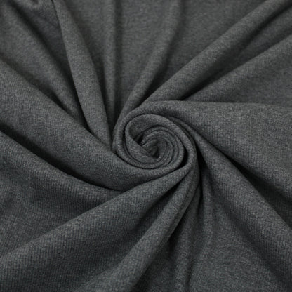 Tissu maille côtelé - gris anthracite - photo 1/3 | So Tissus