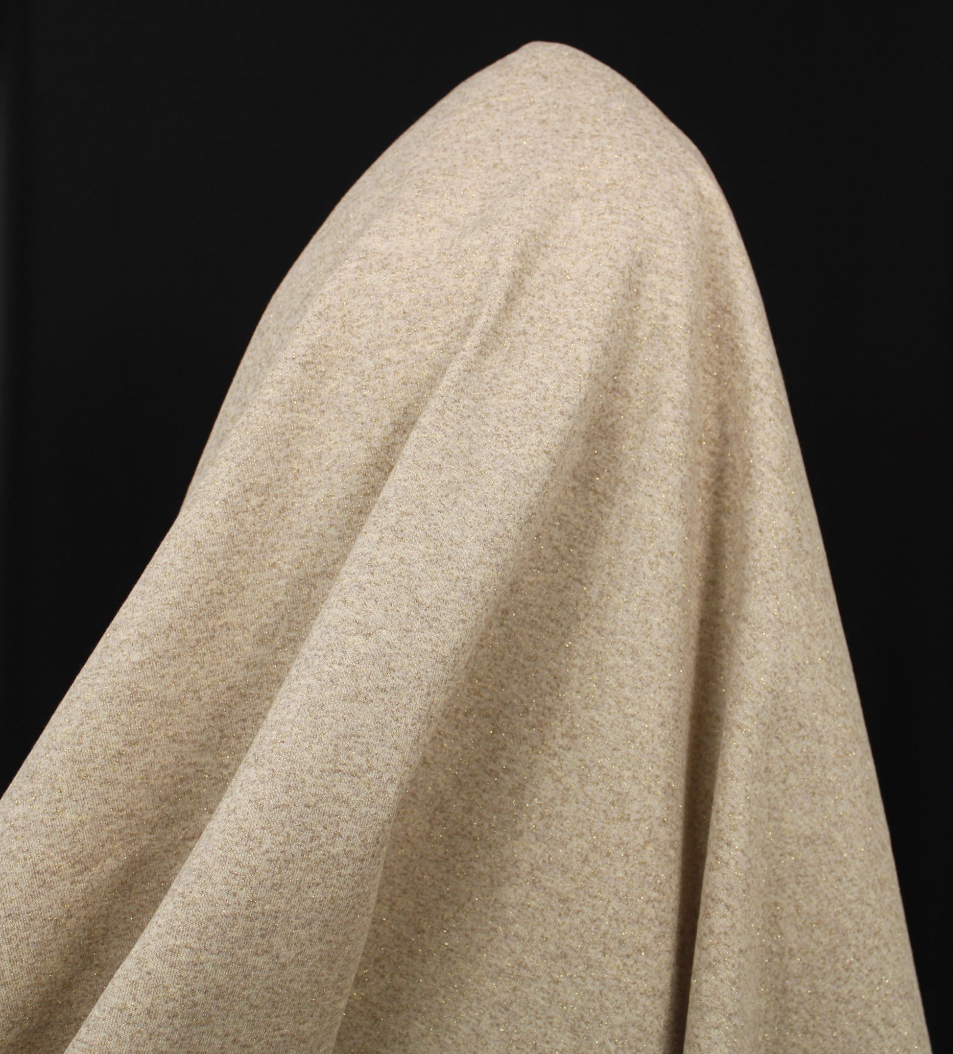 Tissu molleton fin - beige et doré - photo 3/3 | So Tissus