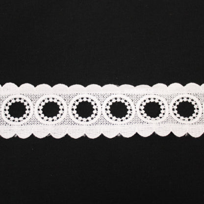 Galon - guipure blanche - motif circulaire - photo 1/3 | So Tissus
