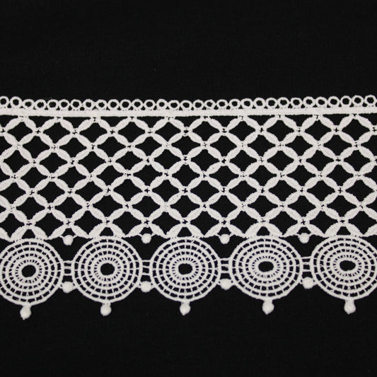 Galon - guipure blanche - motif complexe - photo 1/3 | So Tissus