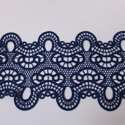 Galon - guipure bleu nuit - motif arabesque - photo 1/3 | So Tissus