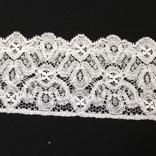 Galon - dentelle blanche - fleuri - photo 1/3 | So Tissus