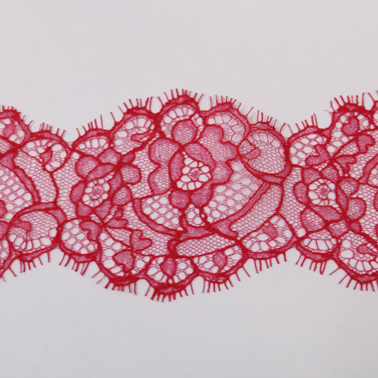 Galon - dentelle rouge framboise - photo 1/3 | So Tissus
