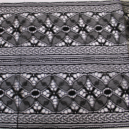 Galon - dentelle noire - fleuri - photo 1/3 | So Tissus