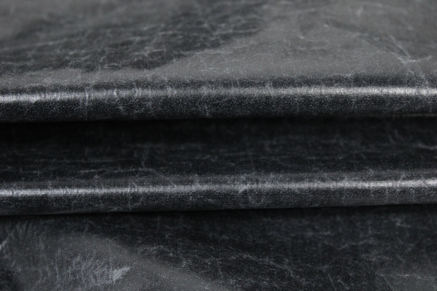 Tissu technique imperméable - noir marbré - photo 2/3 | So Tissus