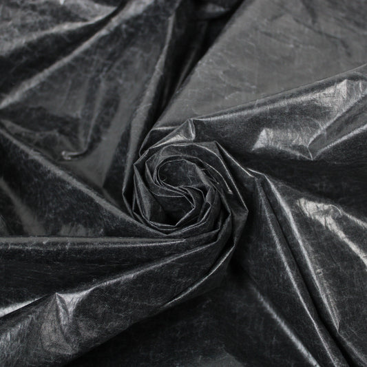 Tissu technique imperméable - noir marbré - photo 1/3 | So Tissus