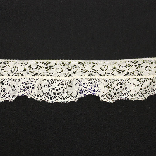 Galon - dentelle froncé ivoire - photo 1/3 | So Tissus