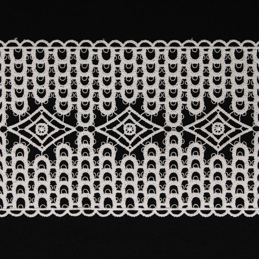 Galon - guipure blanche - motif losange - photo 1/3 | So Tissus