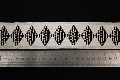 Galon - guipure ivoire - motif losange - photo 2/3 | So Tissus