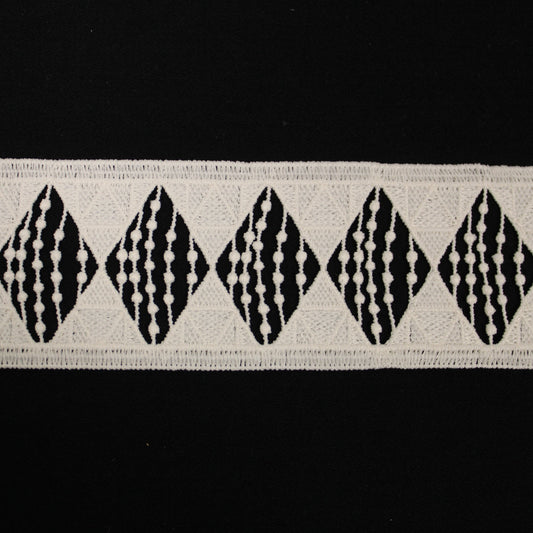 Galon - guipure ivoire - motif losange - photo 1/3 | So Tissus