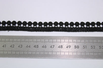 Galon - guipure noire - motif circulaire - photo 2/3 | So Tissus