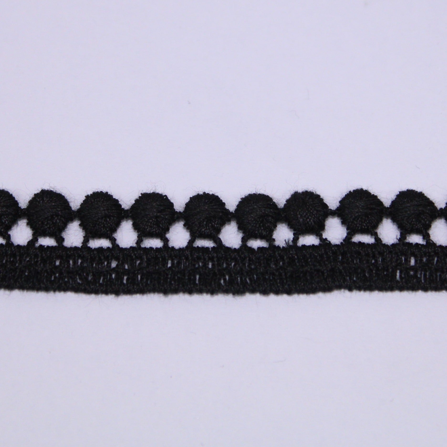 Galon - guipure noire - motif circulaire - photo 1/3 | So Tissus