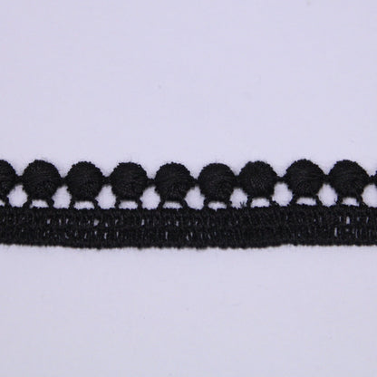 Galon - guipure noire - motif circulaire - photo 1/3 | So Tissus