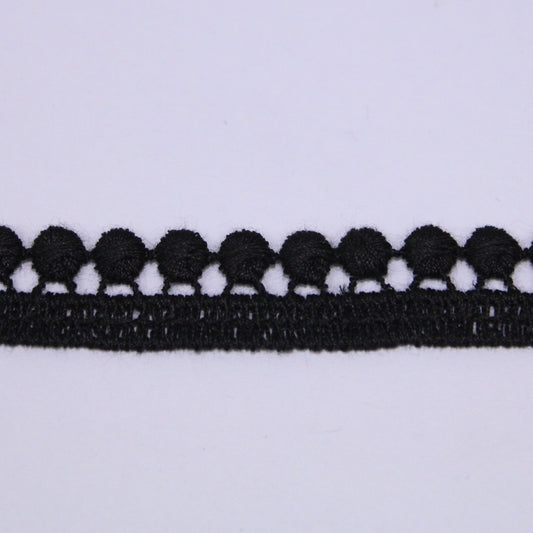 Galon - guipure noire - motif circulaire - photo 1/3 | So Tissus