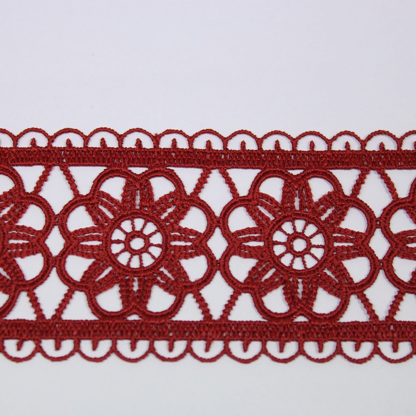 Galon - guipure rouille - motif fleuri - photo 1/3 | So Tissus