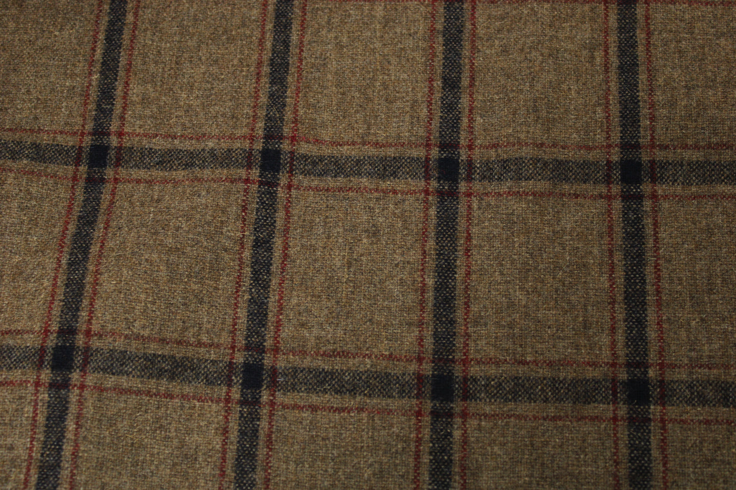 Tissu flanelle de laine - à carreaux - ton marron - photo 4/5 | So Tissus