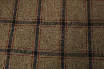 Tissu flanelle de laine - à carreaux - ton marron - photo 4/5 | So Tissus