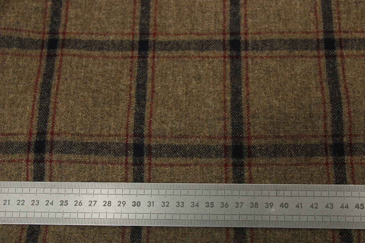 Tissu flanelle de laine - à carreaux - ton marron - photo 5/5 | So Tissus