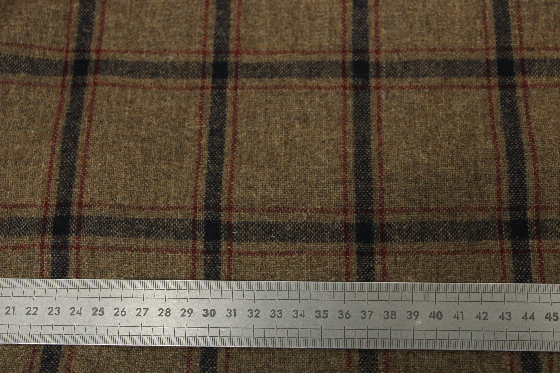 Tissu flanelle de laine - à carreaux - ton marron - photo 5/5 | So Tissus