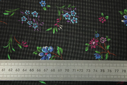 Tissu voile gaufré - imprimé fleuri - photo 5/6 | So Tissus