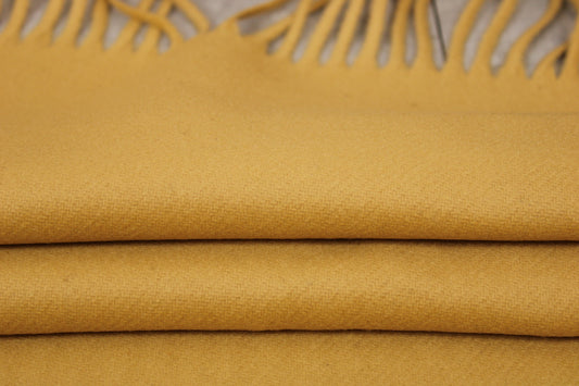 Tissu lainage à frange - beige - photo 2/3 | So Tissus