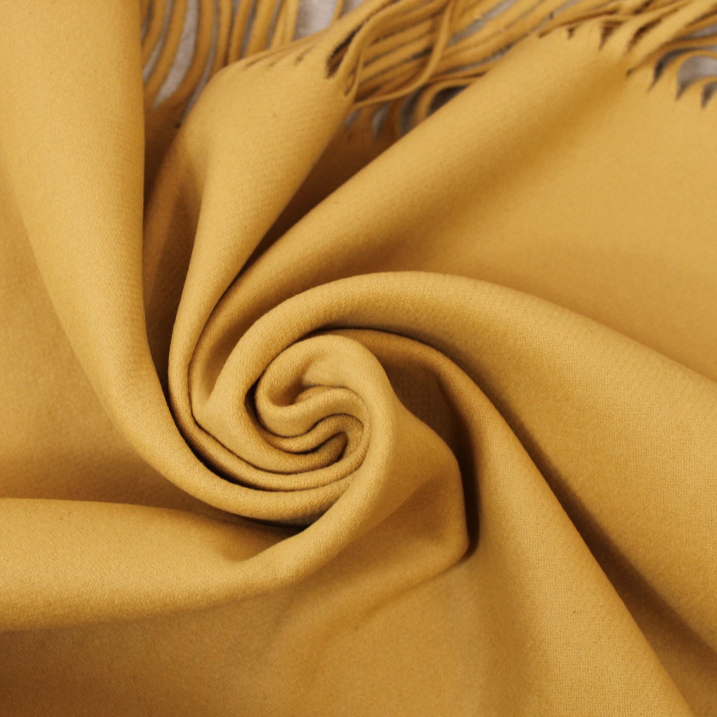 Tissu lainage à frange - beige - photo 1/3 | So Tissus