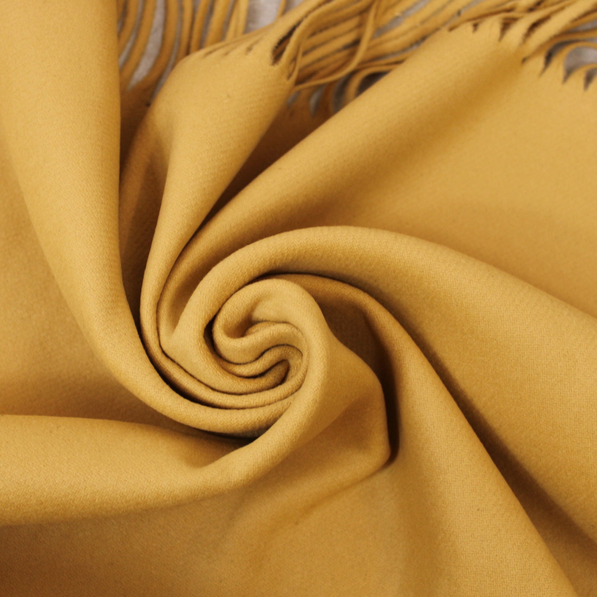 Tissu lainage à frange - beige - photo 1/3 | So Tissus