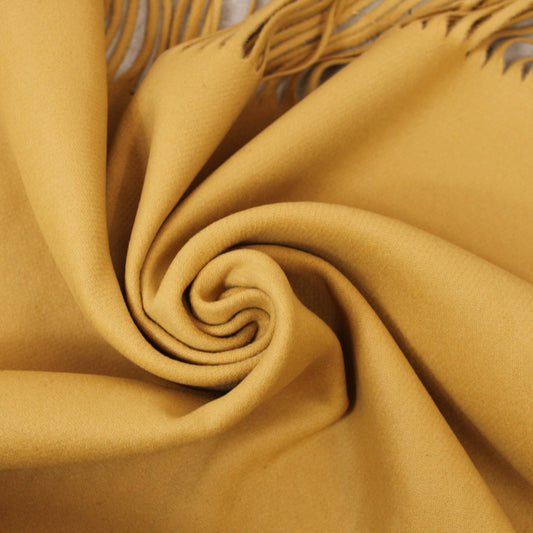 Tissu lainage à frange - beige - photo 1/3 | So Tissus