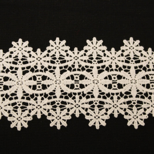 Galon - guipure ivoire - motif fleuri - photo 1/3 | So Tissus