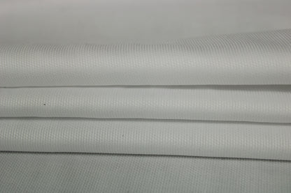 Tissu popeline piqué de coton - blanc - photo 2/3 | So Tissus