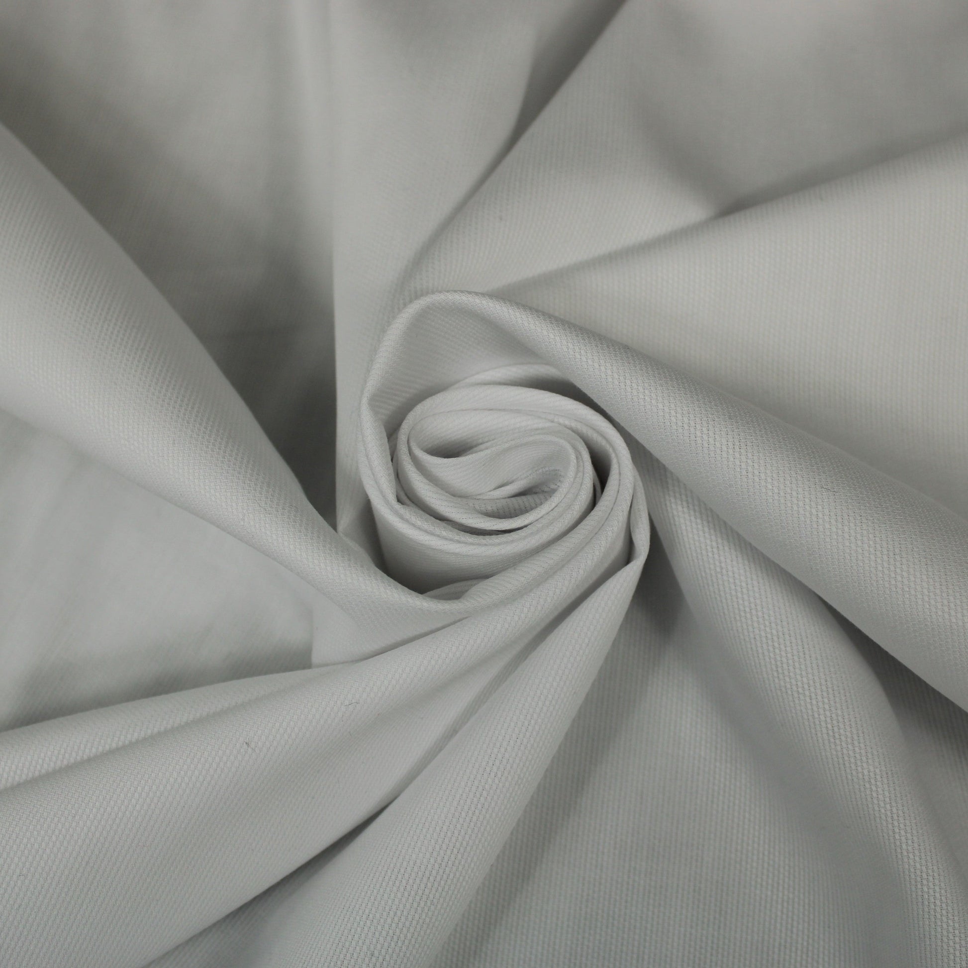 Tissu popeline piqué de coton - blanc - photo 1/3 | So Tissus