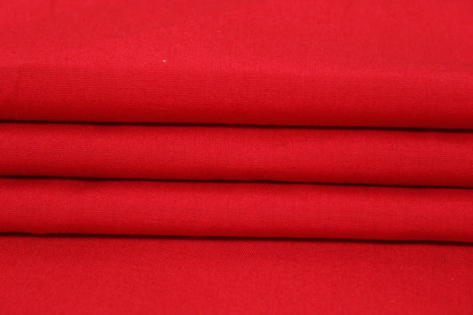 Tissu popeline coton - rouge - photo 2/3 | So Tissus