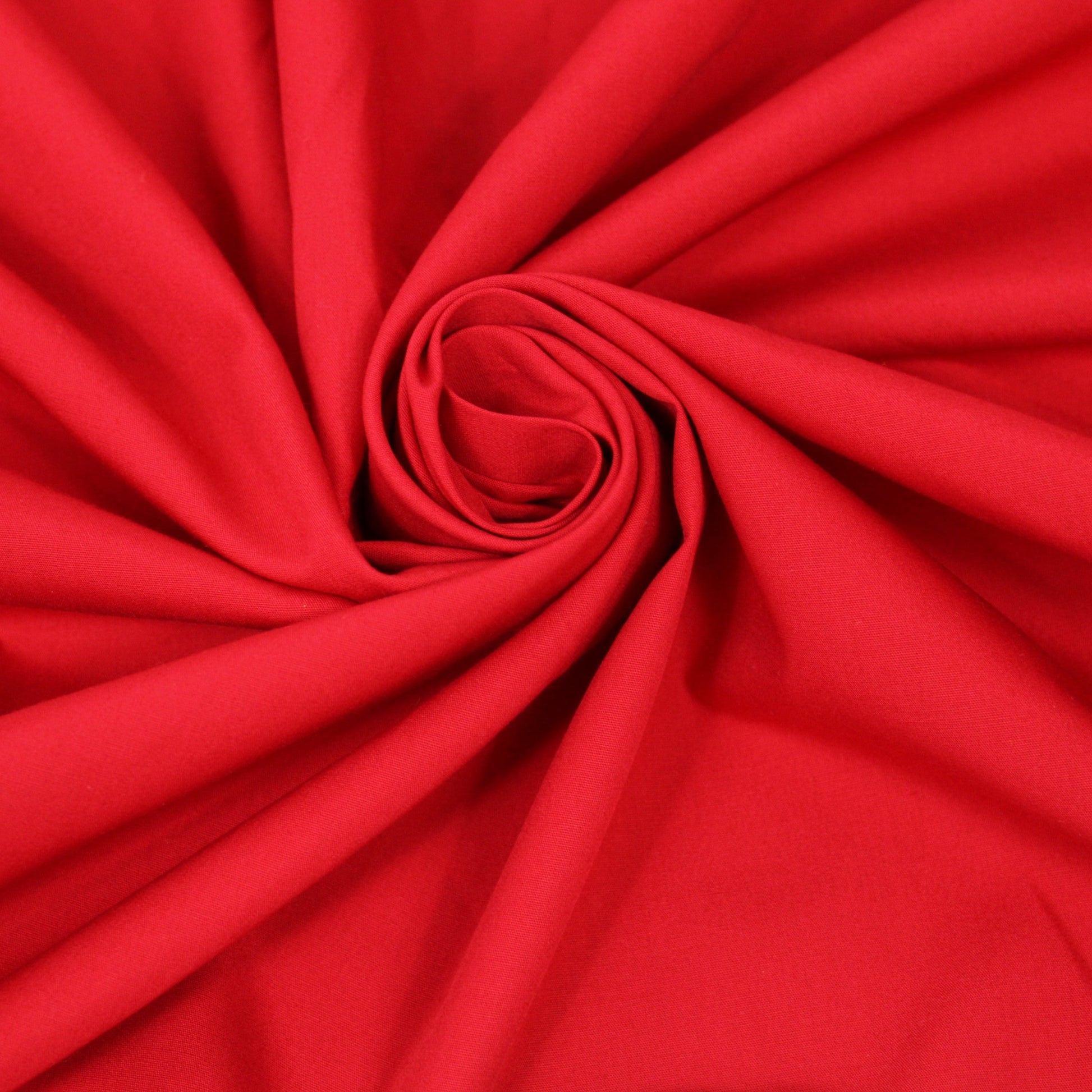 Tissu popeline coton - rouge - photo 1/3 | So Tissus