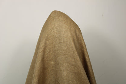 Tissu lin - marron beige et cuivre - photo 3/3 | So Tissus