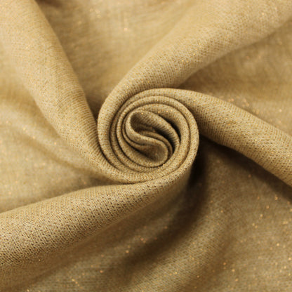 Tissu lin - marron beige et cuivre - photo 1/3 | So Tissus