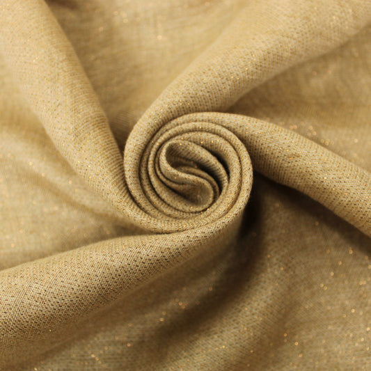 Tissu lin - marron beige et cuivre - photo 1/3 | So Tissus