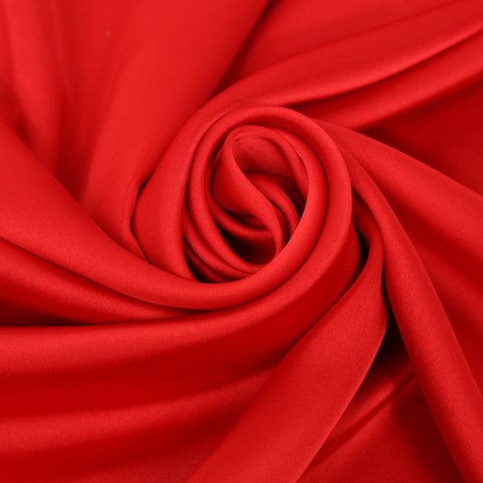 Tissu satin - rouge - photo 1/3 | So Tissus