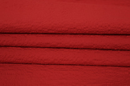 Tissu crêpon coton viscose - rouge - photo 2/3 | So Tissus