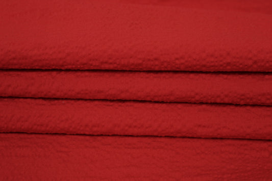 Tissu crêpon coton viscose - rouge - photo 2/3 | So Tissus